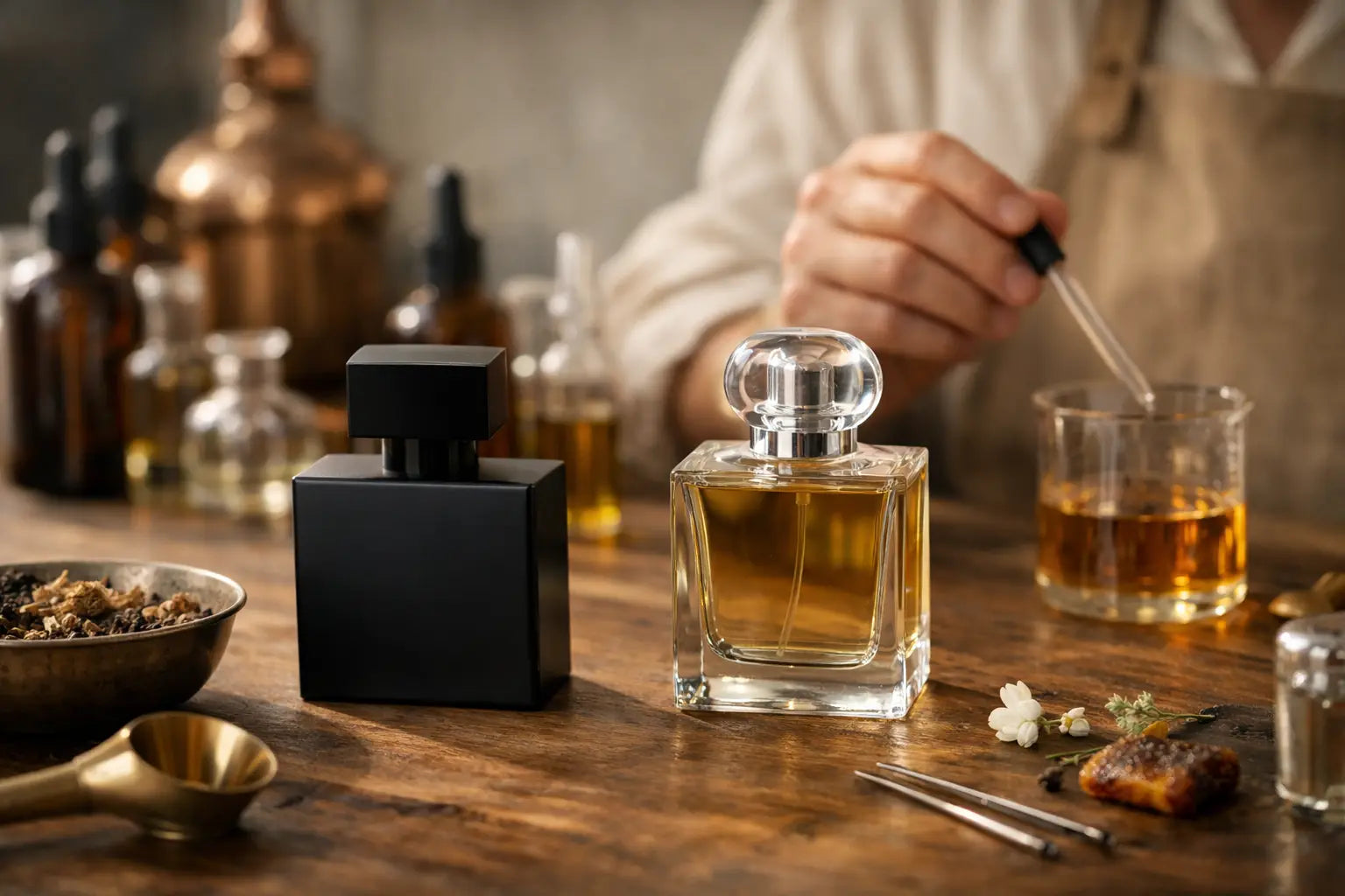 Handwerkskunst in modernen Parfums