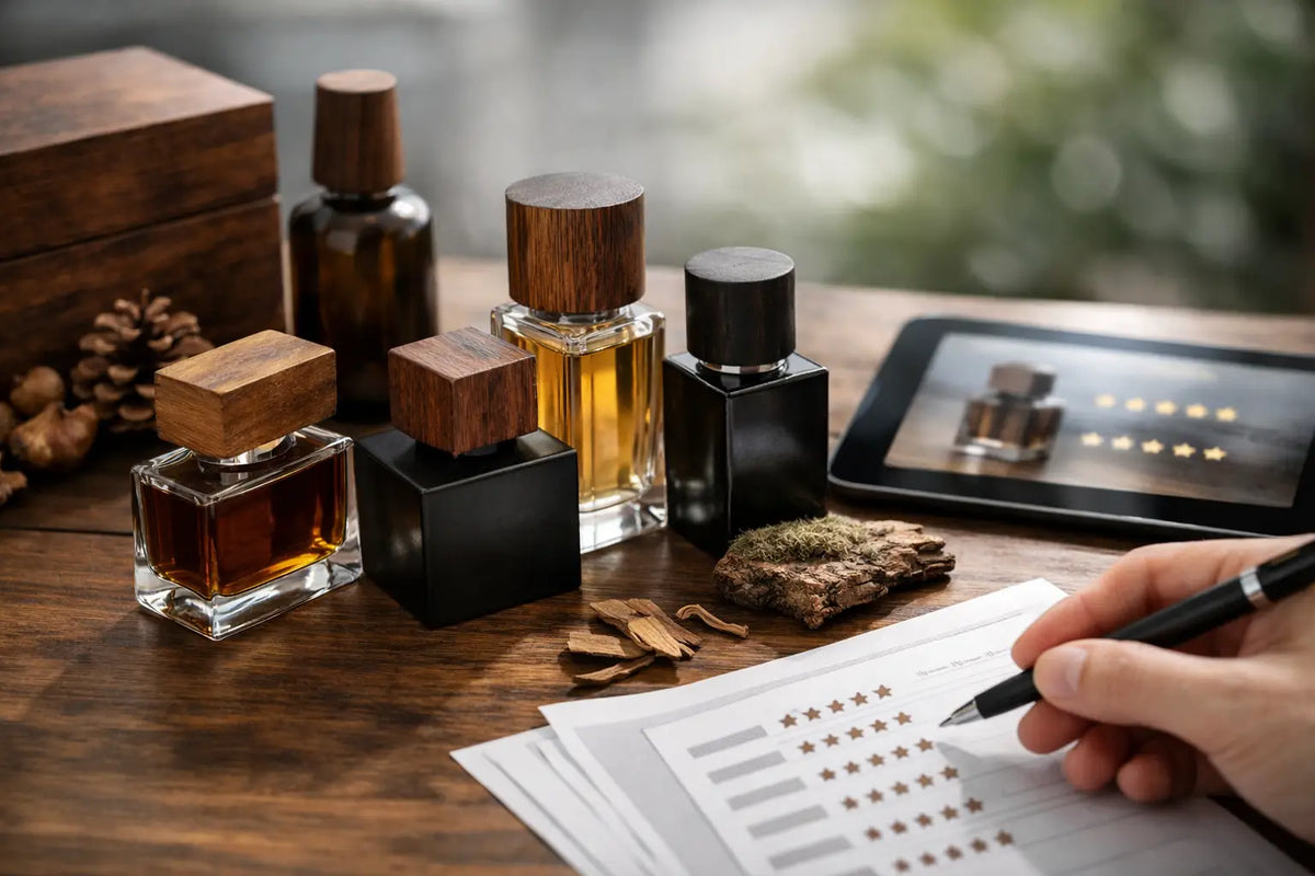 Bewertung holziger Nischenparfums richtig lesen